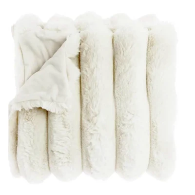 Afbeelding van Unique Living Liebe Plaid 150x200 cm Dove White