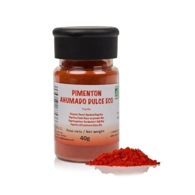 Afbeelding van FRISAFRAN zachte gerookte paprika 40 g biologisch paprikapoeder gemalen zacht ducros geen additieven