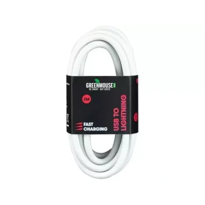 Afbeelding van Greenmouse Lightning Kabel, Usb a Naar 8 pin, 2 M, Wit Accessoires Tablets, Iphone