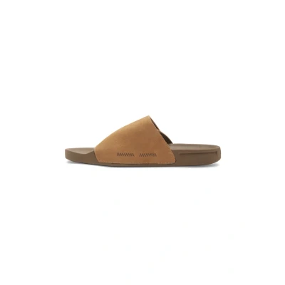 Afbeelding van Quiksilver RIVI BADE Muiltjes, Heren, Maat: 43, Beige Leer