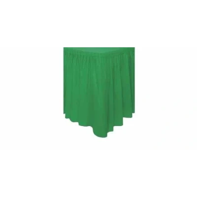 Afbeelding van Tafel rok Emerald groen plastic 73cm x 426cm