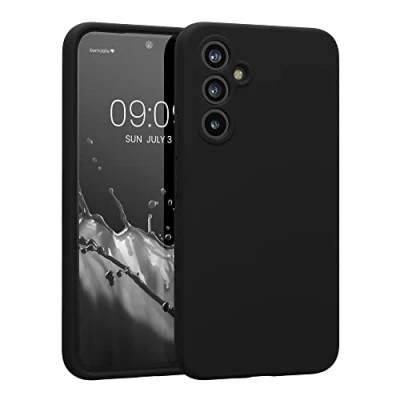 Afbeelding van kwmobile telefoonhoesje geschikt voor Samsung Galaxy A54 5G TPU backcover met siliconen coating Smartphone case in zwart