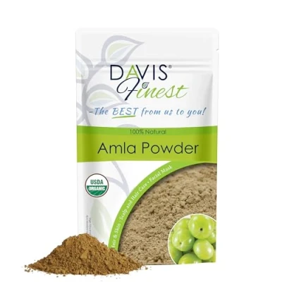 Afbeelding van Davis Finest Biologisch amla poeder 250 g, haargroei en glans, versterking, verdikking, volume, diep revitaliserend masker