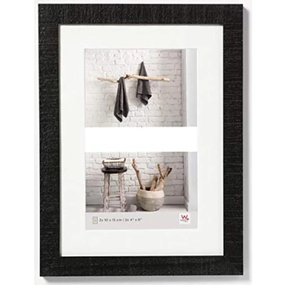 Image de walther design cadre photo noir 2X 13x18 cm galerie avec passe partout, Home en bois HO218B