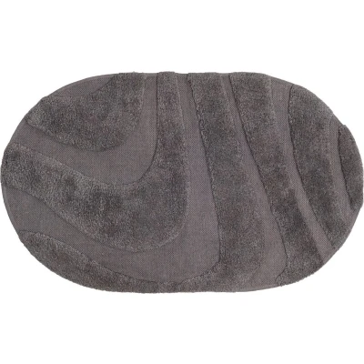 Afbeelding van Veer Carpets Badmat Beau Grey Ovaal 50 x 80 cm