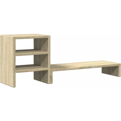 Afbeelding van vidaXL Monitorstandaard met bureau organizer bewerkt hout sonoma eiken
