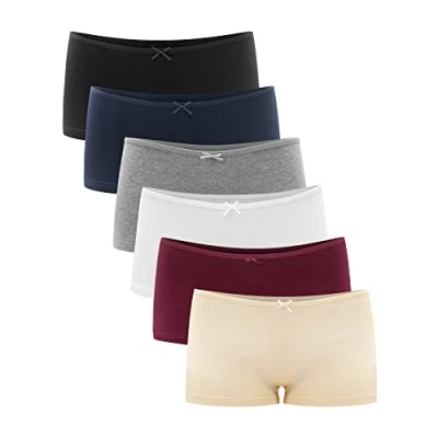 Afbeelding van Libella? Panties dames (6 pack) boxers onderbroek ondergoed set katoen 3901, Veelkleurig, S