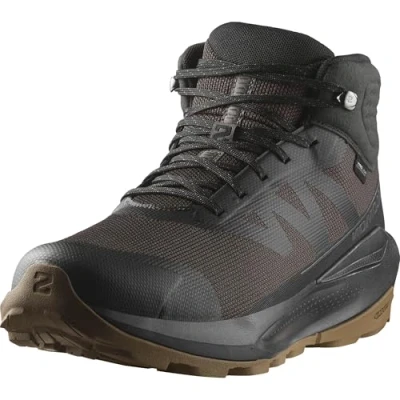 Afbeelding van Salomon Elixir TOUR MID WP Outdoorschoenen, Heren, Maat: 43 1/3, Phantom/black/asphalt Textiel/ synthetisch