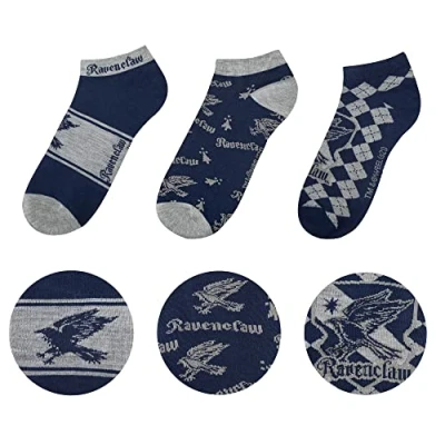 Afbeelding van Cinereplicas Ravenclaw / Ravenklauw enkelsokken set Harry Potter