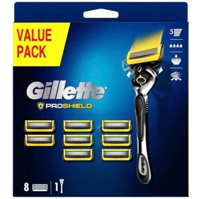 Afbeelding van GILLETTE FUSION PROSHIELD SCHEERSYSTEEM MET NAVULMESJES