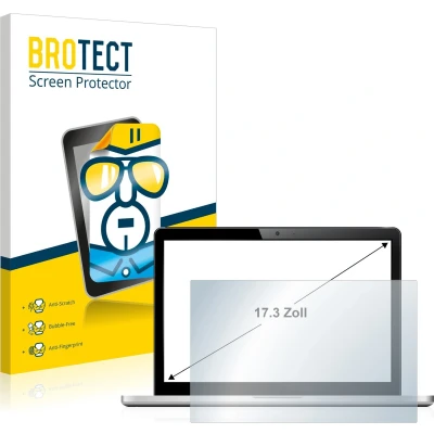 Afbeelding van BROTECT Screenprotector voor Laptops met 17.3 inch Schermen [383 mm x 215 mm, 16:9] Folie Beschermfolie transparant