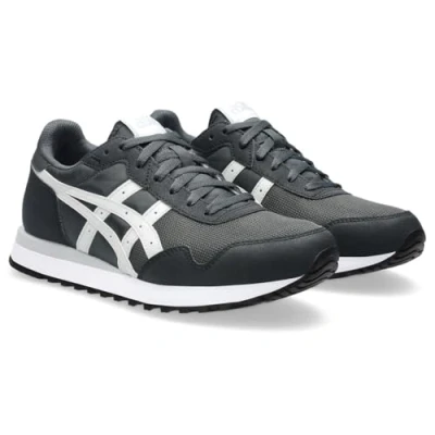 Afbeelding van Asics Sportstyle Tiger Runner II Unisex Sneakers laag, Maat: 40.5, Graphite grey/cloud grey Imitatieleer/ textiel