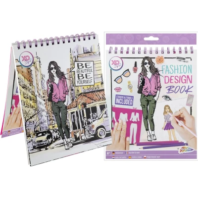 Afbeelding van Grafix Fashion Design Stickerboek + Stencils