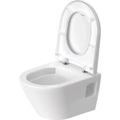 Afbeelding van Duravit D Neo wandtoilet met zitting 37x48x40cm Wit Hoogglans