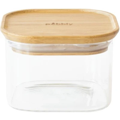 Afbeelding van Vershoudbox, Bamboe, Vierkant, 500 ML Pebbly