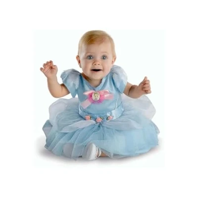 Afbeelding van Smiffys Disney Cinderella Classic Kostuum Jurk Kinderen 12 18 maanden Blauw