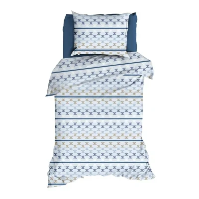 Afbeelding van Romanette Kapla Dekbedovertrek Eenpersoons 140x200/220 cm Blue
