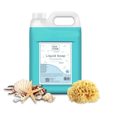 Image de IDEA HOME Savon liquide pour les mains 5 l Bidon de tous types peau moussant bien crème Breeze