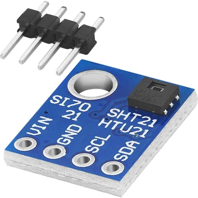 Afbeelding van AZDelivery GY 21 HTU21 Vochtigheids en Temperatuursensor compatibel met Arduino