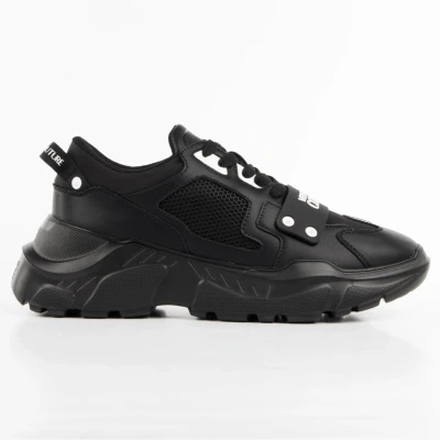 Afbeelding van Versace Jeans Couture Sneakers laag, Heren, Maat: 44, Black Schoenen