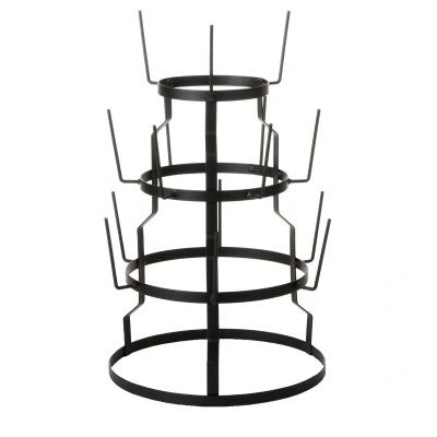 Afbeelding van Mica Decorations Etagere Beker houder 34x34x50 cm Ijzer Zwart