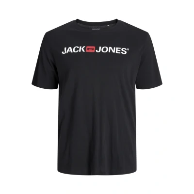 Afbeelding van Jack &amp; Jones Jjecorp LOGO TEE CREW NECK Tshirt print, Heren, Maat: 3XL, Black