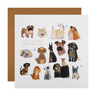Afbeelding van Hallmark Vaderdagkaart van hond schattig geïllustreerd motief veelkleurig (25568911)