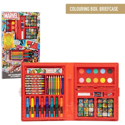 Afbeelding van Schrijfset Marvel Briefcase Rood