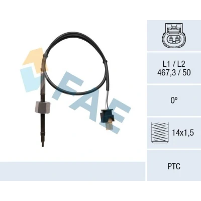 Afbeelding van FAE 68071 Sensoren voor roetfilter MERCEDES BENZ: Sprinter 3.5 T Van