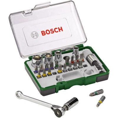 Afbeelding van Bosch Schroefbit &amp; ratelset 27 delig