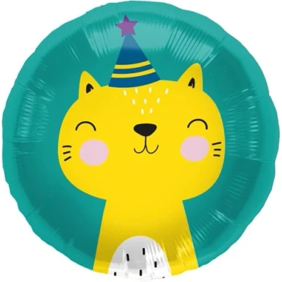 Afbeelding van Folieballon Birthday Kat 45cm