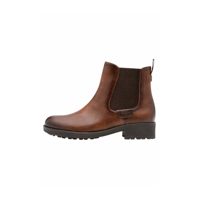 Afbeelding van Tamaris Chelsea Enkelkaarsjes, Dames, Maat: 42, Cognac Schoenen