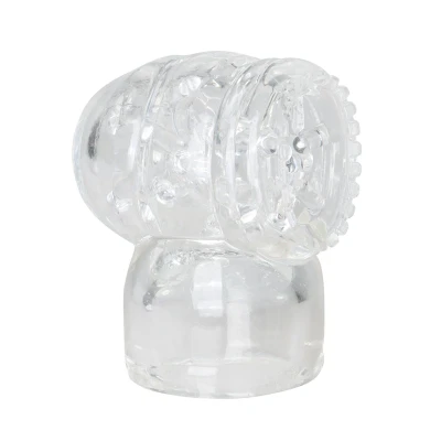 Afbeelding van EasyToys Wand Collection Opzetstuk Met Masturbator Clear