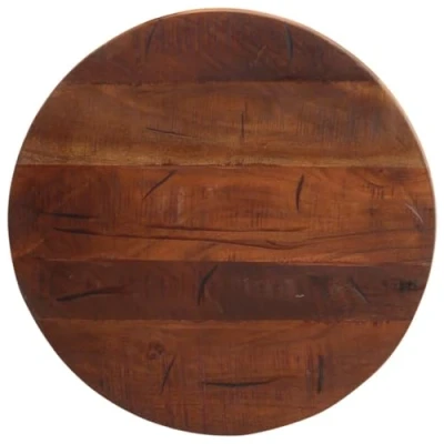 Afbeelding van Tafelblad rond Ø 50x2,5 cm massief gerecycled hout