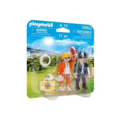 Afbeelding van Playmobil 70823 Duopack Spoedarts En Politieagente
