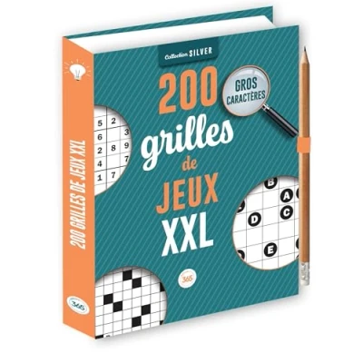 Afbeelding van 200 GRILLES DE JEUX XXL POUR LES SENIORS (+ CRAYON)