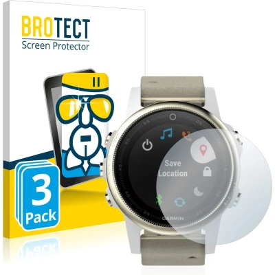 Afbeelding van BROTECT Screenprotector voor Garmin Fenix 5S (42 mm) Folie Beschermfolie Beschermglas transparant (3 Stuks)