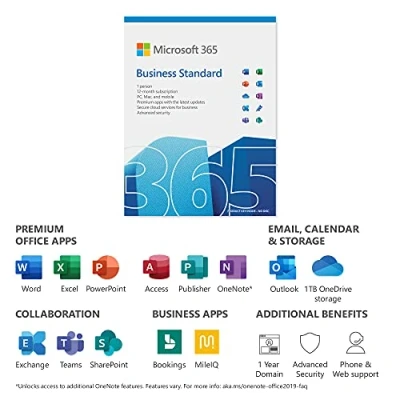 Afbeelding van Microsoft Office 365 Business Standard EN 1 jaar Abonnement