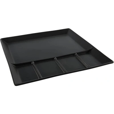 Afbeelding van Cookinglife BBQ Gourmetbord 5 Vakken Zwart 24 x cm