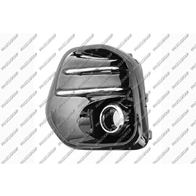 Afbeelding van PRASCO KI0252123 Bumper Grill met gat(en) voor mistlampen Rechts Glanzend