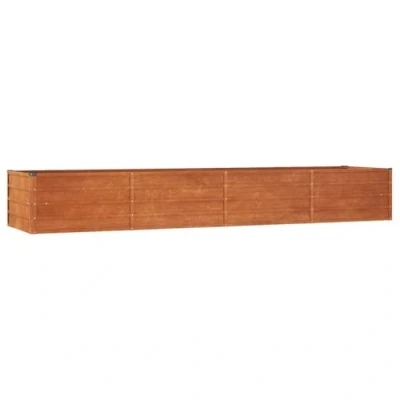 Afbeelding van vidaXL Verhoogd bed voor de tuin, roestkleurig, 320 x 80 45 cm, cortenstaal