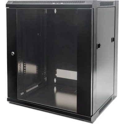 Afbeelding van Intellinet 711777 19inch wandkast (b x h d) 570 500 450 mm 9 HE Zwart (RAL 9005)