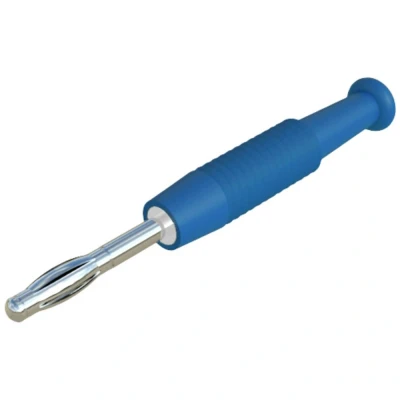 Afbeelding van SKS Hirschmann MSTF 2 bl Lamellenstekker Stekker, recht Stift Ø: mm Blauw 1 stuk(s)