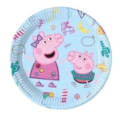 Afbeelding van Borden Peppa Big 23cm 8 stuks