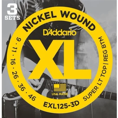 Image de Pack de 3 jeux electrique exl 125 9 11 16 26 36 46 D&#039;addario