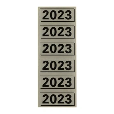 Afbeelding van Rugetiket Elba 2023 57x25mm grijs