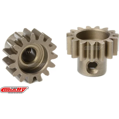 Afbeelding van Team Corally M1.0 Motortandwiel Kort Gehard staal 15 Tanden Motoras dia. 5mm