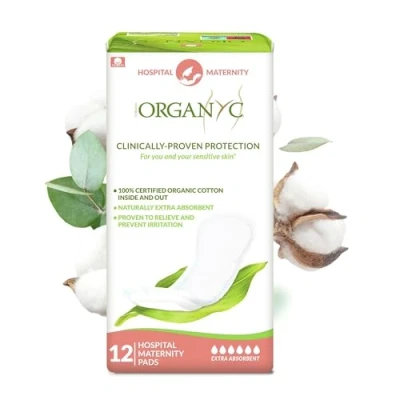 Afbeelding van Organyc 1st Day Maternity 12 Maandverbandjes