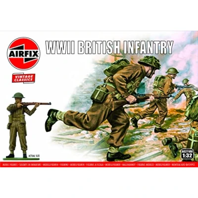 Afbeelding van 1:32 Airfix 02718V WWII British Infantry Figures Plastic Modelbouwpakket