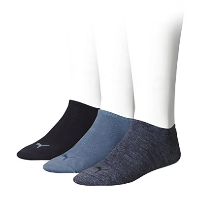 Afbeelding van Puma Sportsokken, uniseks, verpakking van 3, denim blue, 39 42 EU